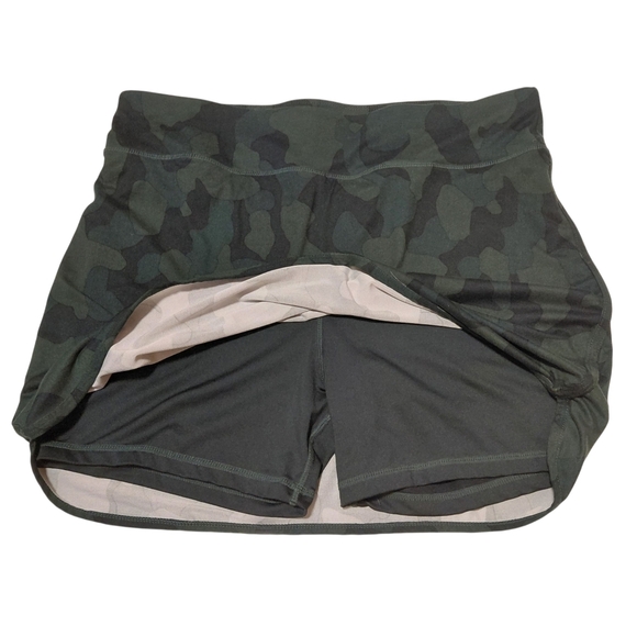 Camouflage Dark Green Mini Skort - Picture 3 of 5